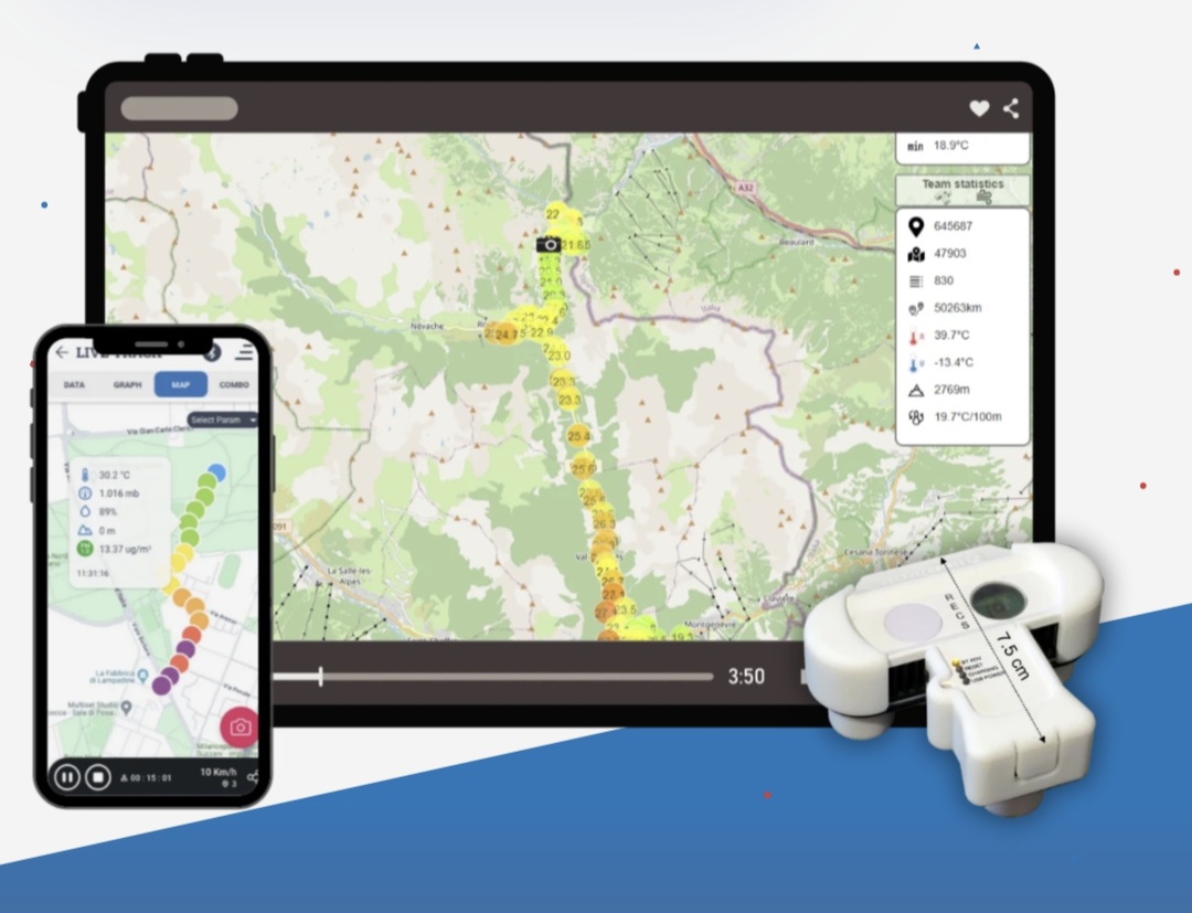 Meteo tracker: rilevamenti termici in viaggio